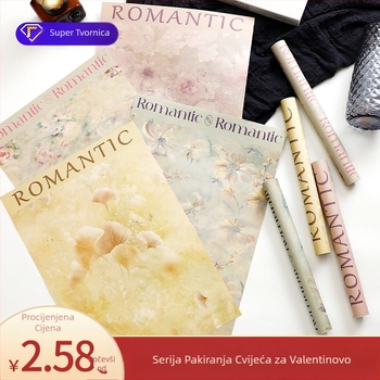 Festival Modi tiskani papir za zamatanje cvijeća papir za zamatanje cvijeća buket cvijeća poklon kraft papir ručno izrađeni DIY papir za zamatanje