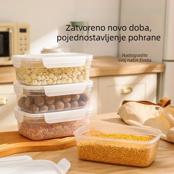 FCM certificirana zatvorena staklenka za pohranu hrane, plastična staklenka za pohranu, žitarice, kuhinjske grickalice, led