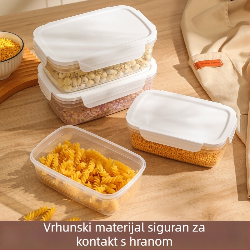 FCM certificirana zatvorena staklenka za pohranu hrane, plastična staklenka za pohranu, žitarice, kuhinjske grickalice, led