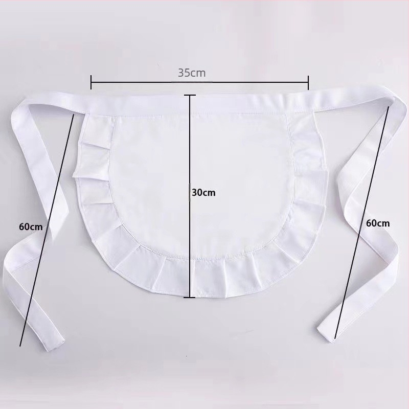 Originalna kineska pregača za male kuhare Lolita sobarica Nova pregača Slatka mekana djevojčica Lolita Crna Mala podbradnik