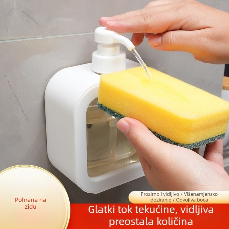 Zidni gel za tuširanje s pritiskom, deterdžent za rublje, boca deterdženta, omekšivač, prazna boca velikog kapaciteta, prijenosni plastični