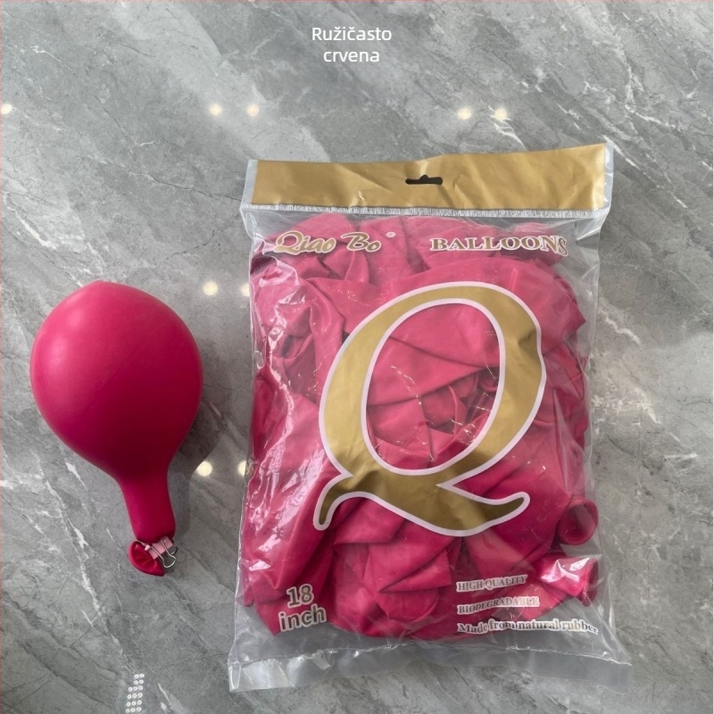 Balon 18 inča 10 g zadebljani blagdanski pribor za vjenčanja metalni mat biserni Macaron lateks balon