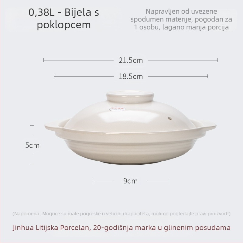 Xyf keramička velika posuda za hotel, ekstra plitka posuda za plinski štednjak s ribljom glavom, komercijalna posuda male veličine s ravnim dnom, visoka otpornost