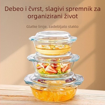 Staklena zdjela s poklopcem, posebna posuda za zagrijavanje u mikrovalnoj pećnici, otporna na visoke temperature, kućanska posuda, velika zdjela za juhu, juha od jaja, zdjela za kuhanje na pari s jajima