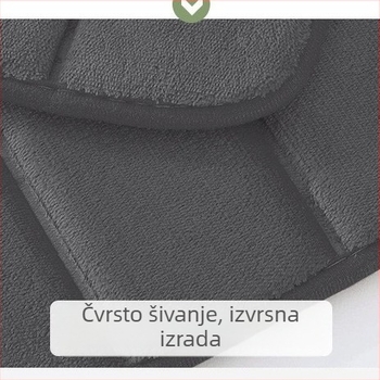 Prekogranična veleprodaja koraljnih baršunastih podnih prostirki za kućanstvo otpornih na mrlje, protukliznih prostirki, seta od tri dijela, podnih prostirki za WC, upijajućih prostirki za stopala u kupaonici