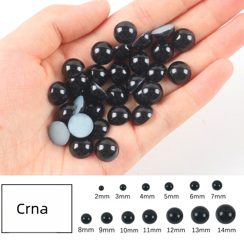 ABS imitacija bisera 2-8 mm miješani ravni poluokrugli biseri, DIY japanski pribor za nail art, neporozni biseri