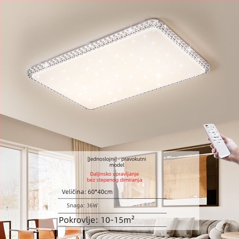 Imitacija kristala Nova svjetiljka za dnevni boravak LED stropna svjetiljka za glavnu spavaću sobu Moderna jednostavna atmosferska svjetiljka Luksuzna glavna svjetiljka za hodnik