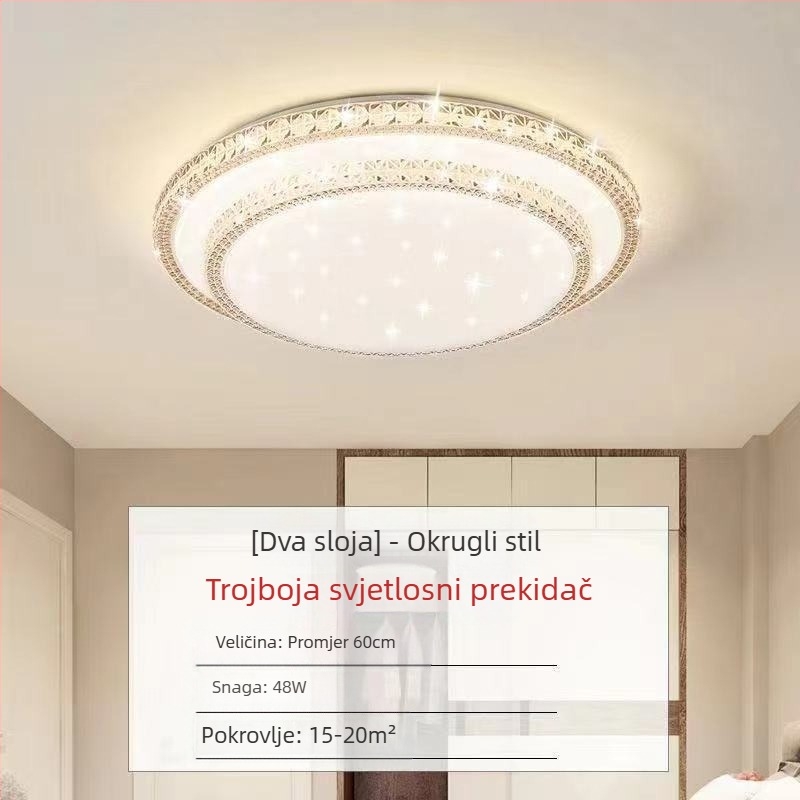 Imitacija kristala Nova svjetiljka za dnevni boravak LED stropna svjetiljka za glavnu spavaću sobu Moderna jednostavna atmosferska svjetiljka Luksuzna glavna svjetiljka za hodnik