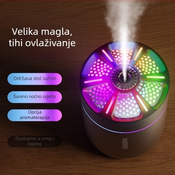 Prekogranična vruća rasprodaja Automobilski tihi ovlaživač zraka Prijenosni veliki sprej Šareno svjetlo za atmosferu Kućni USB ovlaživač zraka