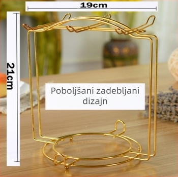 Stalak za pohranu seta šalica za kavu, polica za šalice za kavu, polica za 6 šalica i 6 tanjura