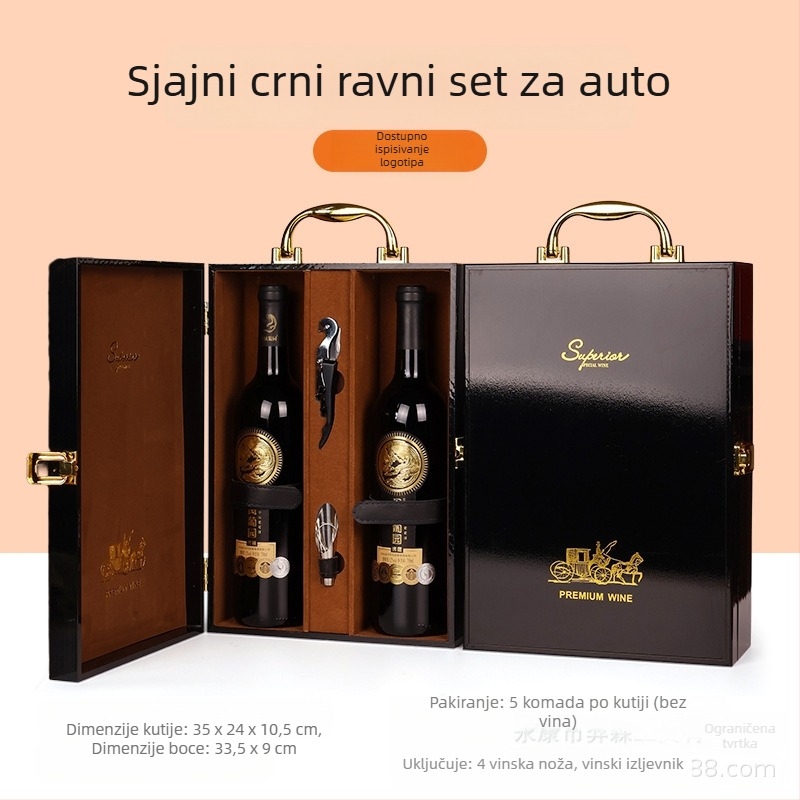 Proizvođač vrhunskih kutija za pakiranje, poklon kutije za vino s prozorčićem, kutije za vino na zalihi, veleprodaja vrhunskih poklon kutija, pogodno za Penfolds vino