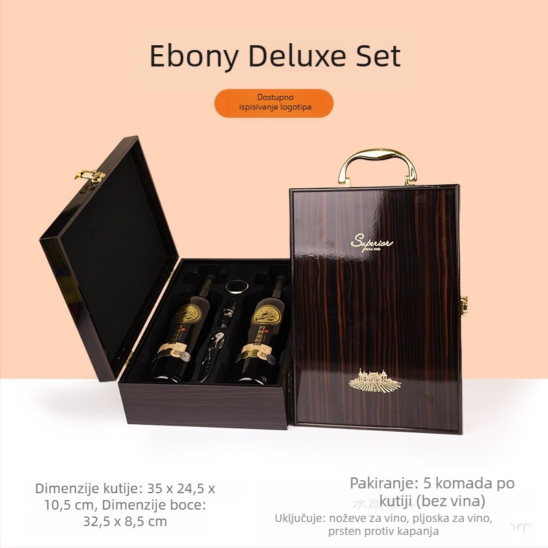 Proizvođač vrhunskih kutija za pakiranje, poklon kutije za vino s prozorčićem, kutije za vino na zalihi, veleprodaja vrhunskih poklon kutija, pogodno za Penfolds vino