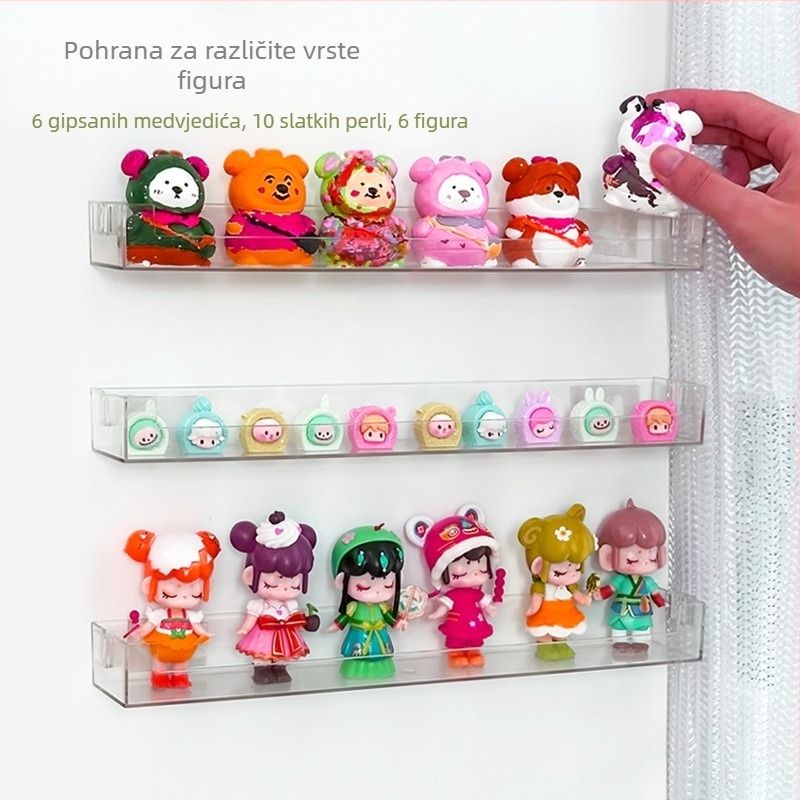 Kutija za slijepe, kutija za pohranu, Lego Bubble Mart, prozirna akrilna polica za izlaganje, zidni stalak, mali ukrasi, veliki okvir
