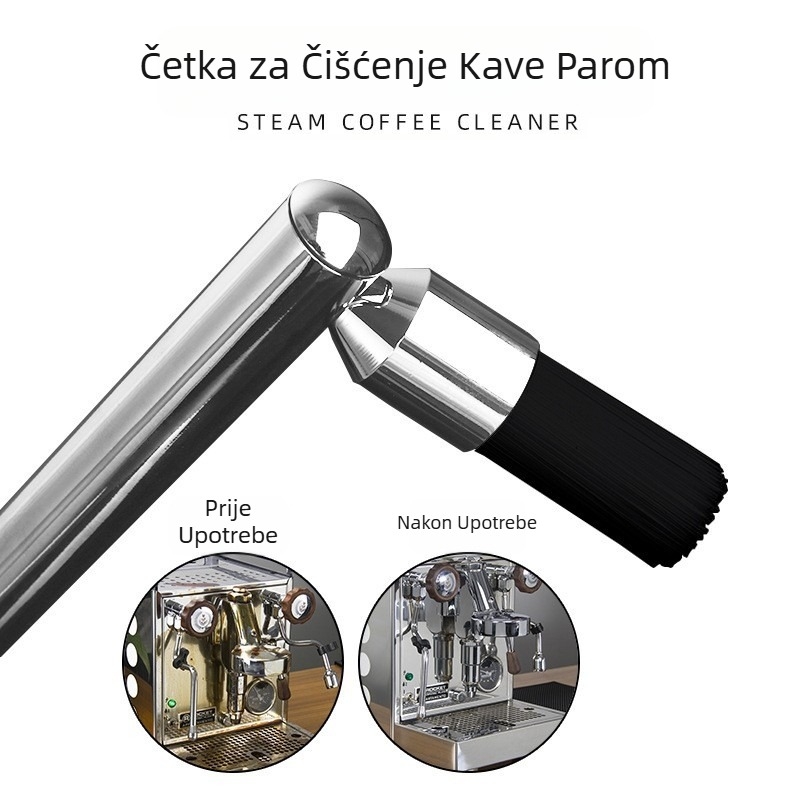 Alat za čišćenje aparata za espresso kavu, najlonska četka, vruća četka za čišćenje mrlja od masivnog drveta, četka za čišćenje aparata za kavu parom
