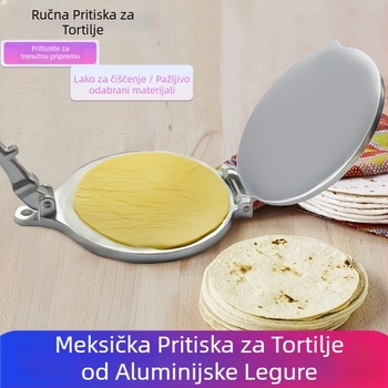 Preša za knedle od aluminijske legure, ručno prešana preša za meksičke rezance, ručni stroj za oblikovanje kukuruznog tijesta, preša za kolače