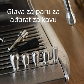 Tvornica izravno Univerzalna mlaznica za aparat za pjenjenje mlijeka, pribor za aparate za kavu, mlaznica za paru od nehrđajućeg čelika s tri/četiri rupe