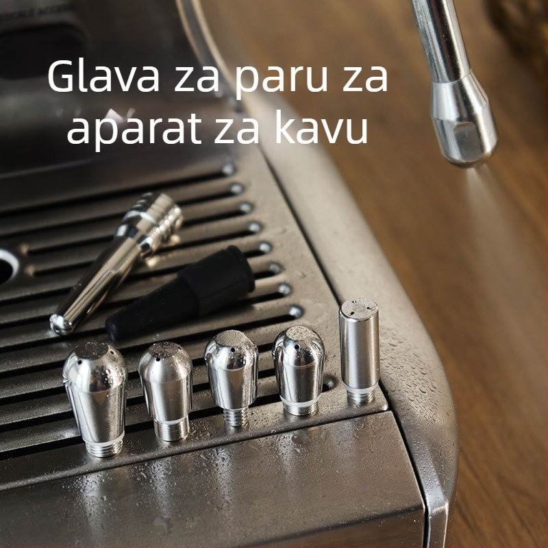 Tvornica izravno Univerzalna mlaznica za aparat za pjenjenje mlijeka, pribor za aparate za kavu, mlaznica za paru od nehrđajućeg čelika s tri/četiri rupe