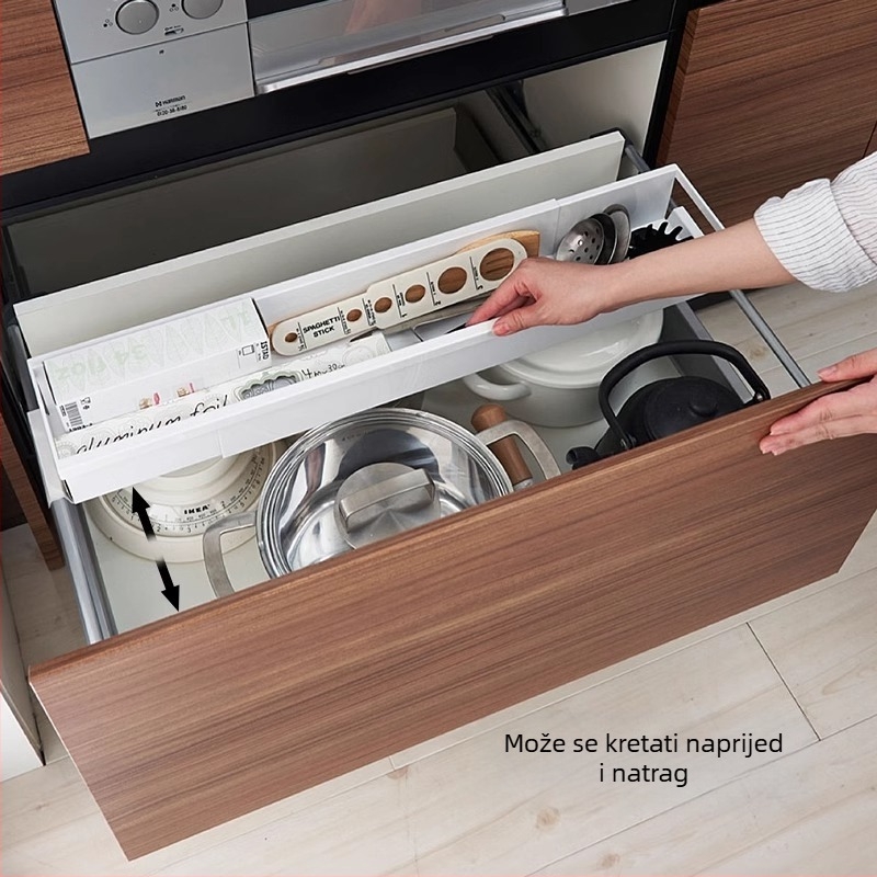 Prekogranični uvlačivi stalak za začine, višenamjenski metalni stalak za pohranu, stalak za pohranu začina, uvlačivi stalak za zdjele i posuđe