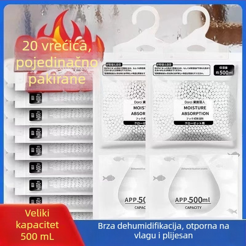 Vrećica za odvlaživanje Natrag na Nantian upijajući sušilni uređaj otporan na vlagu otporan na plijesan za unutarnju garderobu studentski dom koji se može objesiti za uklanjanje vlage