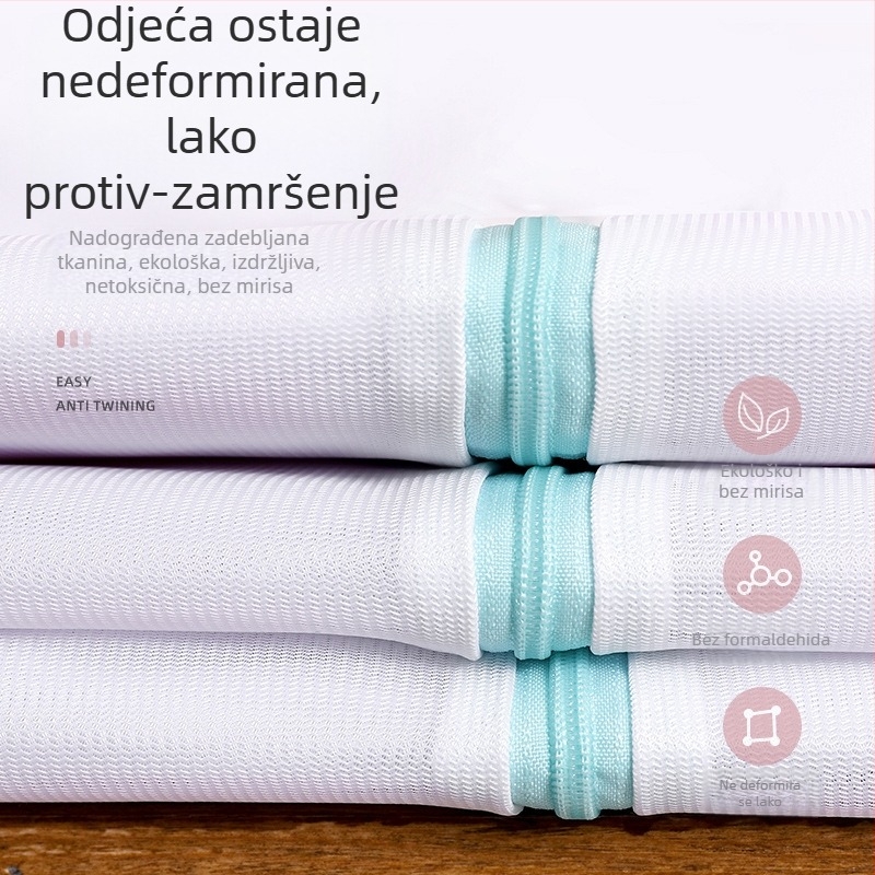 Amazon plus vreća za rublje 90*110 za pranje zavjesa u perilici rublja, posebna mrežasta vreća, navlaka za poplunu, zadebljana zaštitna vreća za pranje 60*80