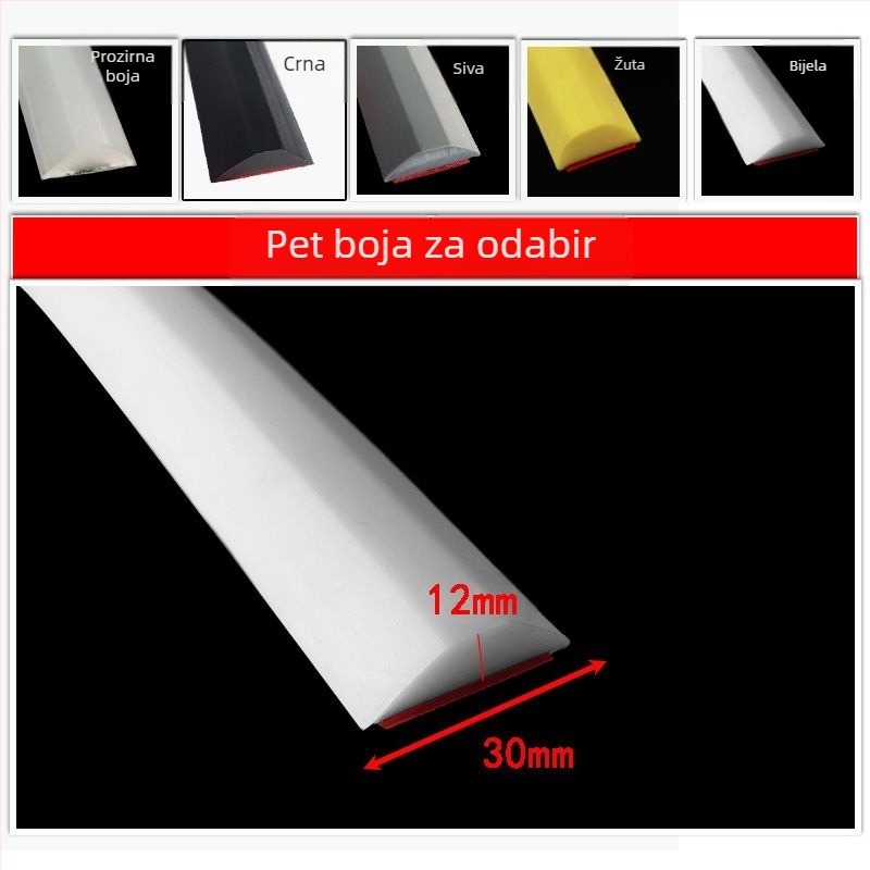 Silikonska traka za zadržavanje vode za radne ploče sudopera, samoljepljiva L-oblikana vodonepropusna barijera za kuhinjske praznine, traka za zadržavanje vode u kupaonici, samoljepljiva