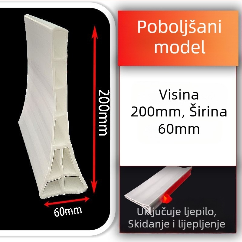 Silikonska traka za zadržavanje vode za radne ploče sudopera, samoljepljiva L-oblikana vodonepropusna barijera za kuhinjske praznine, traka za zadržavanje vode u kupaonici, samoljepljiva