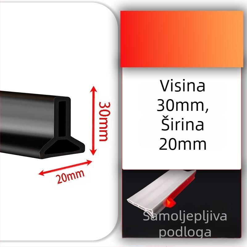 Silikonska traka za zadržavanje vode za radne ploče sudopera, samoljepljiva L-oblikana vodonepropusna barijera za kuhinjske praznine, traka za zadržavanje vode u kupaonici, samoljepljiva