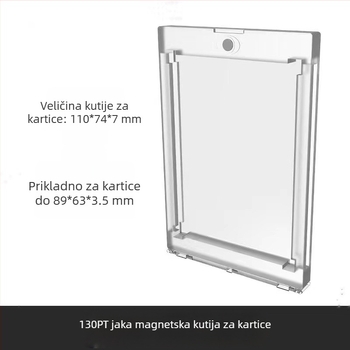 Prijenosna kutija za kartice koja se može zaključati, kutija za kartice od aluminijske legure, kutija za kartice s ocjenama PSA, kutija za pohranu zvjezdanih kartica, Bgs jaka magnetska kutija za ciglene kartice