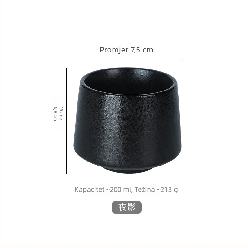 Prekogranična Amazon keramička posuđa za jelo od 200 ml šalica za kavu u nordijskom stilu, prijenosna šalica, kreativna šalica za čaj s LOGOM