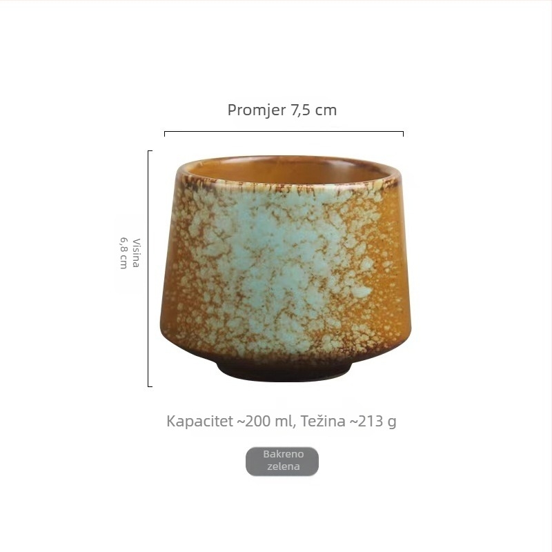 Prekogranična Amazon keramička posuđa za jelo od 200 ml šalica za kavu u nordijskom stilu, prijenosna šalica, kreativna šalica za čaj s LOGOM