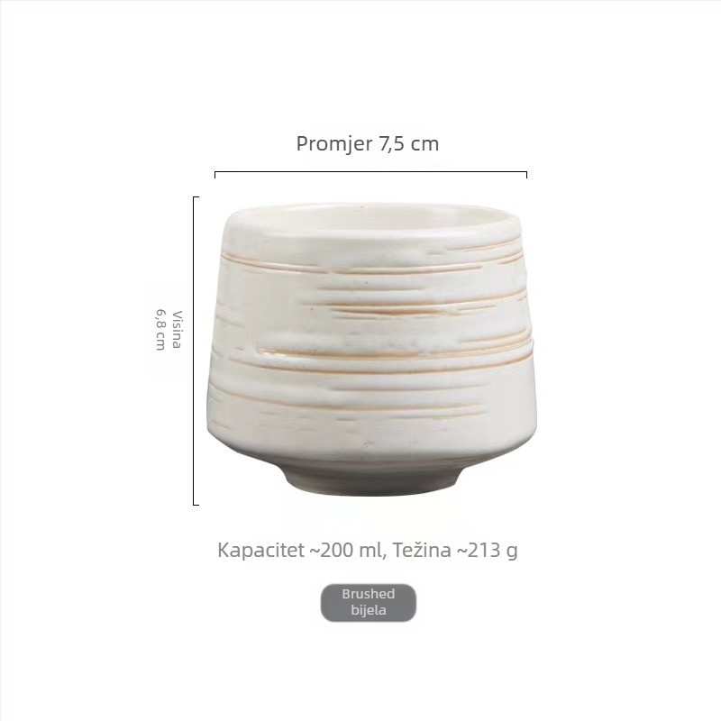 Prekogranična Amazon keramička posuđa za jelo od 200 ml šalica za kavu u nordijskom stilu, prijenosna šalica, kreativna šalica za čaj s LOGOM