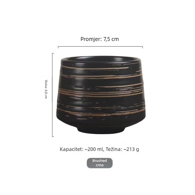 Prekogranična Amazon keramička posuđa za jelo od 200 ml šalica za kavu u nordijskom stilu, prijenosna šalica, kreativna šalica za čaj s LOGOM