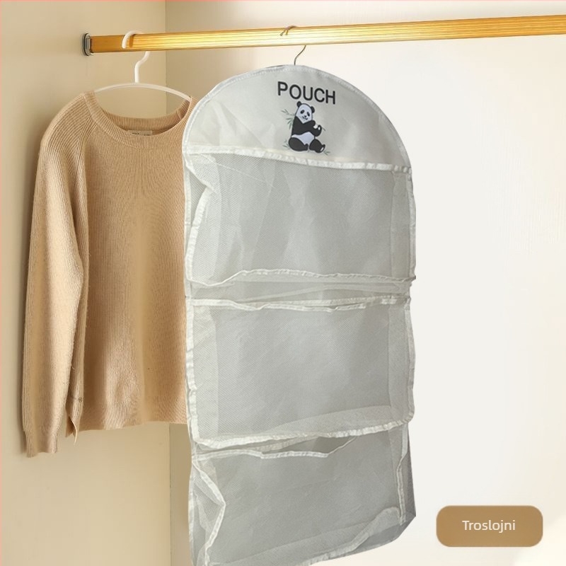 Višeslojne Panda čarape za donje rublje, mrežasta vrećica za pohranu, prozračna periva sklopiva grudnjaka, odjeća za vrata ormara, stražnja vješalica