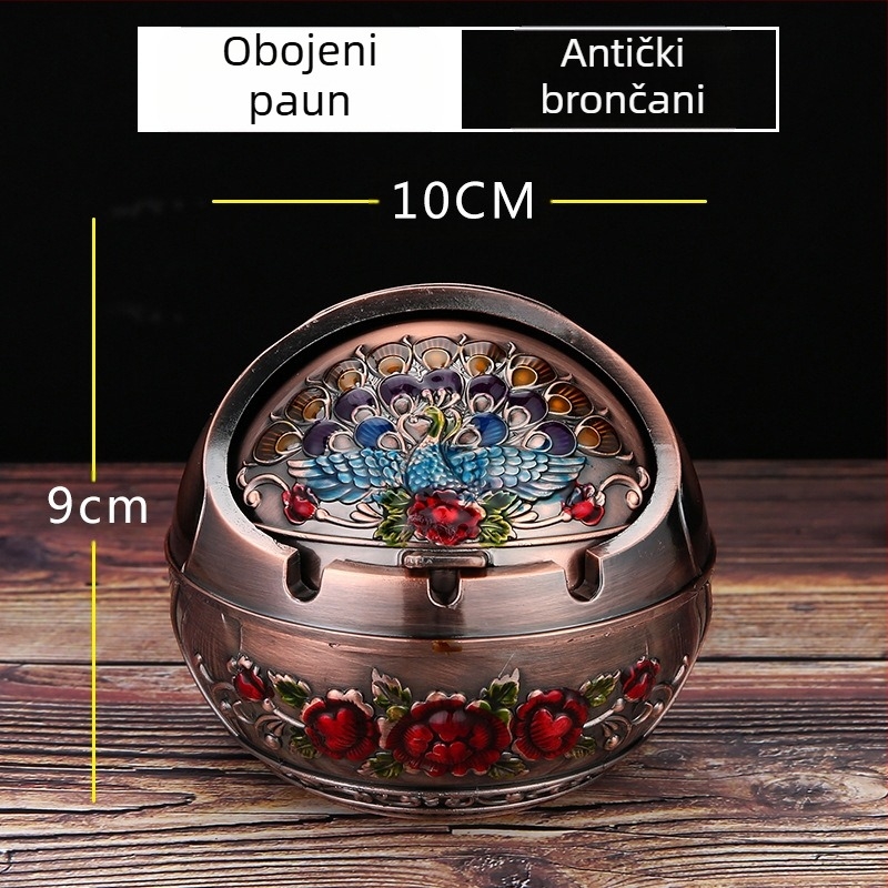 Ma to Chenggong pepeljara za dom i dnevni boravak, kreativni personalizirani trend s poklopcem, protiv letećeg pepela, ukrasi za pepeljaru s okusom dima