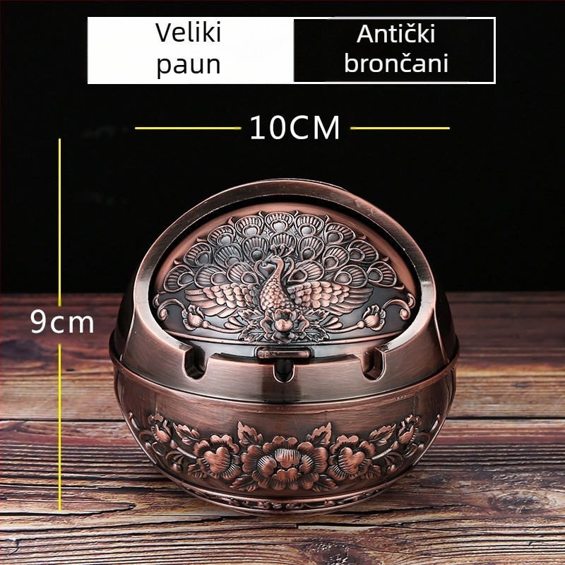 Ma to Chenggong pepeljara za dom i dnevni boravak, kreativni personalizirani trend s poklopcem, protiv letećeg pepela, ukrasi za pepeljaru s okusom dima