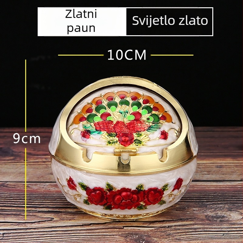 Ma to Chenggong pepeljara za dom i dnevni boravak, kreativni personalizirani trend s poklopcem, protiv letećeg pepela, ukrasi za pepeljaru s okusom dima