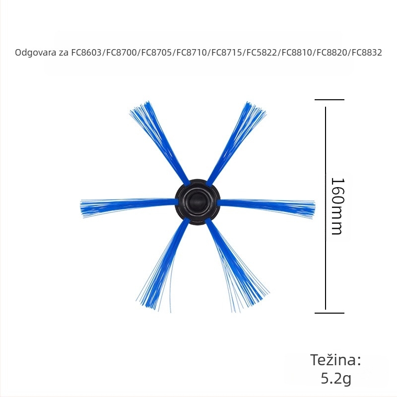 Prikladno za filter bočne četke za dodatke Philips robota za čišćenje/FC8710/FC8810/FC8772
