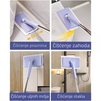 Novi veliki automatski kopča za krpe za pranje bez ruku, duga verzija, ručnik za lice, mop za prljavo pranje bez ruku za kućne lijene ljude