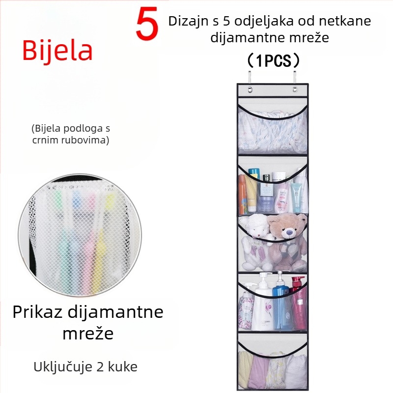 Temu Nova torba za vješanje s pet pretinaca i džepovima za hlače Intimates, velika netkana torba za pohranu s 5 pretinaca