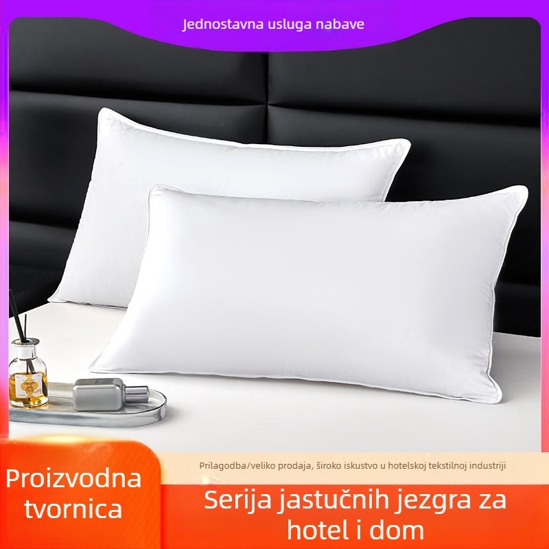 Jastuk za hotel s pet zvjezdica, tvornica izravno na veliko, mekana posteljina od perja i baršuna, jastuk za hotele