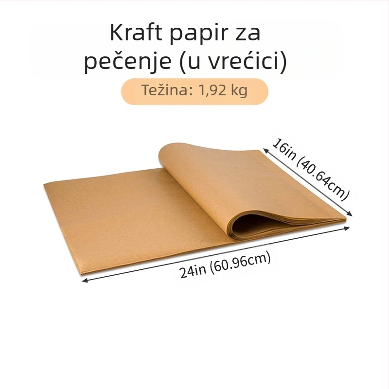 Prekogranični posebni papir za pečenje, izolacija za meso, pećnica na visokim temperaturama, poseban papir, papir za pečenje za jednokratnu upotrebu, silikonski papir za hranu