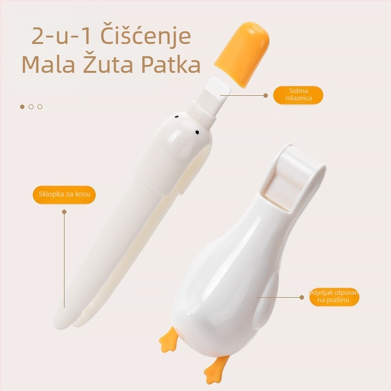 Slatka kopča za kosu s patkom, kupaonska zidna vješalica za pohranu, dva u jednom, lopatica za čišćenje usta, mrlje, odvod poda, umivaonik, četka za WC