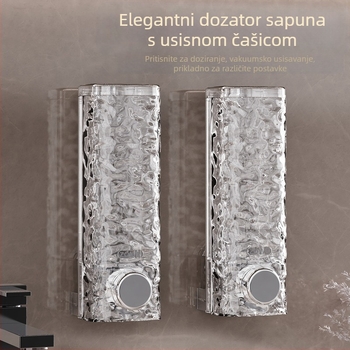 Dozator sapuna bez bušenja, kutija za gel za tuširanje, boca s gelom za tuširanje, zidna boca s dezinficijensom za ruke, boca s pritiskom na šampon