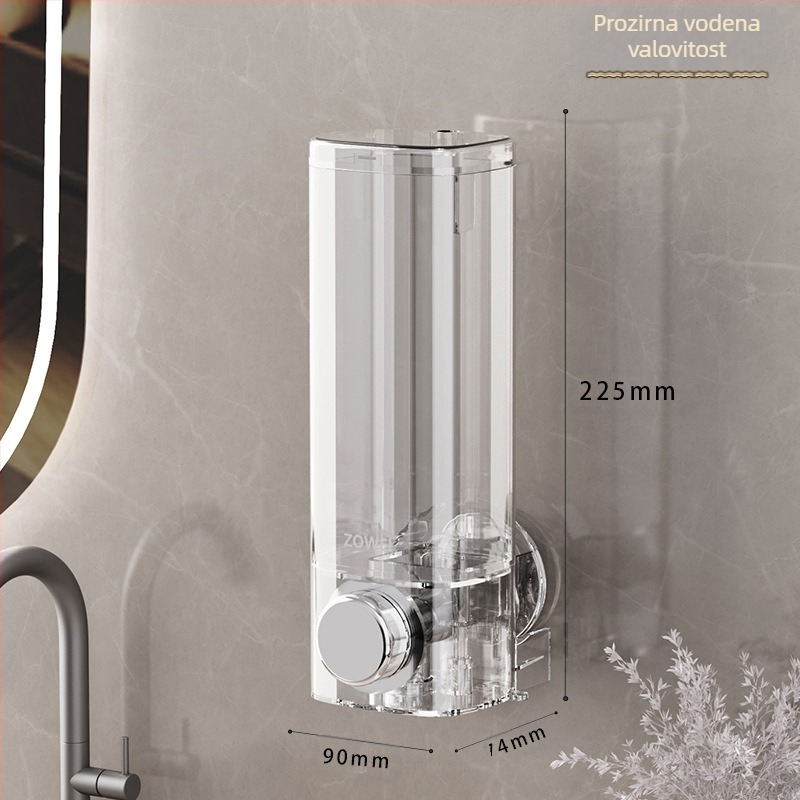 Dozator sapuna bez bušenja, kutija za gel za tuširanje, boca s gelom za tuširanje, zidna boca s dezinficijensom za ruke, boca s pritiskom na šampon