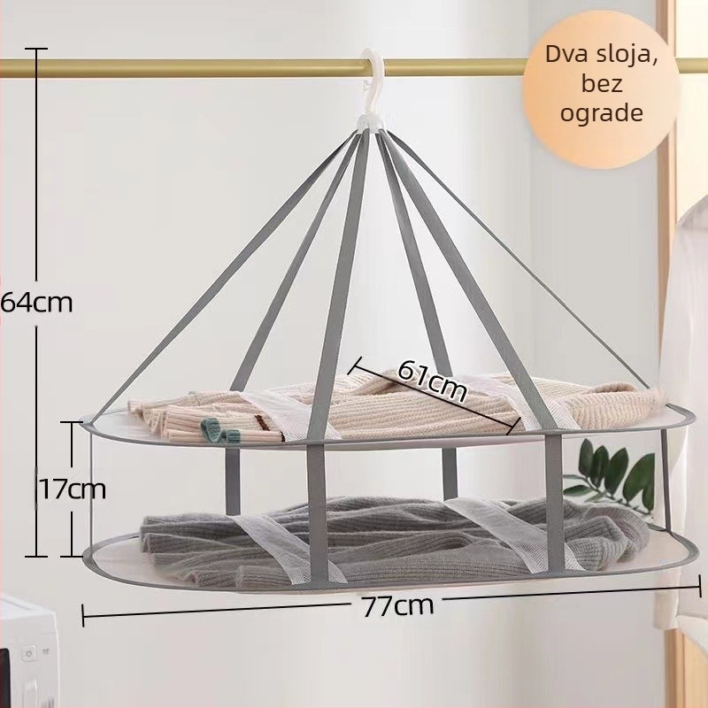 Izravna prodaja iz tvornice: Pravokutne mrežaste vreće za sušenje vunene odjeće za sprječavanje deformacije, košara za rublje s mrežicom, veleprodaja