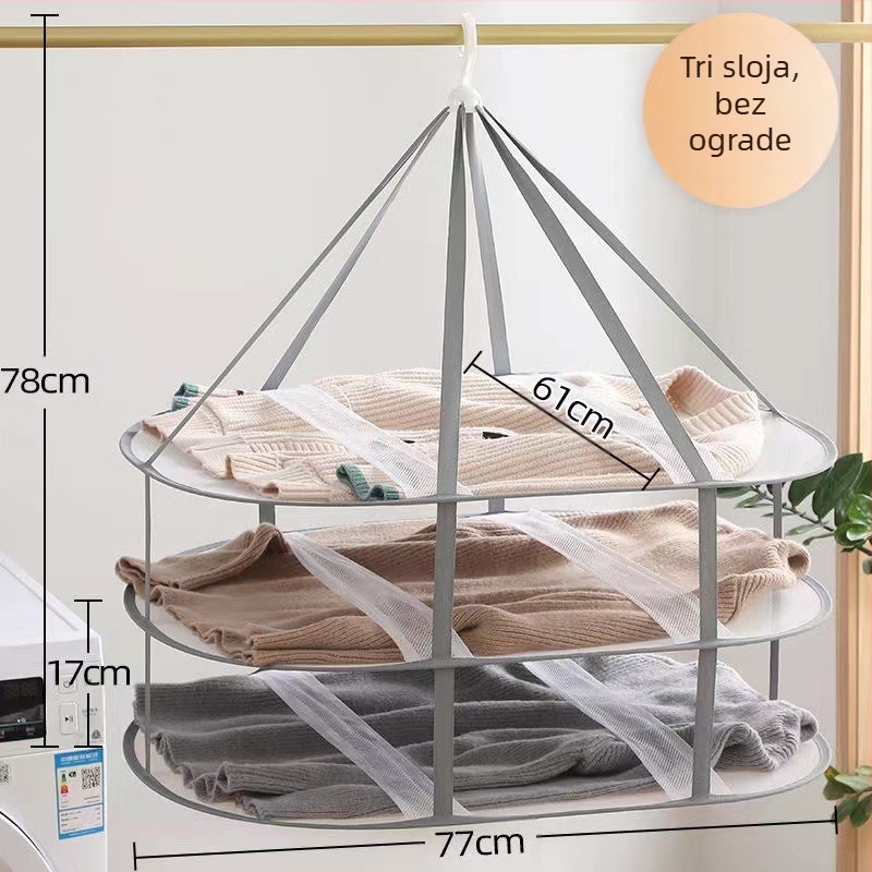 Izravna prodaja iz tvornice: Pravokutne mrežaste vreće za sušenje vunene odjeće za sprječavanje deformacije, košara za rublje s mrežicom, veleprodaja