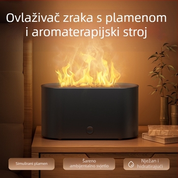 Mali simulirani plamen Aromaterapija Stroj Ovlaživač Šarena Atmosfera Kućna Spavaća Soba Studentski Dom Ured Visokovrijedna Radna Stanica