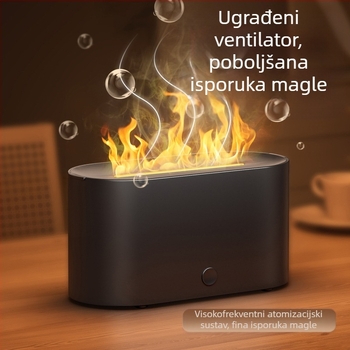 Mali simulirani plamen Aromaterapija Stroj Ovlaživač Šarena Atmosfera Kućna Spavaća Soba Studentski Dom Ured Visokovrijedna Radna Stanica