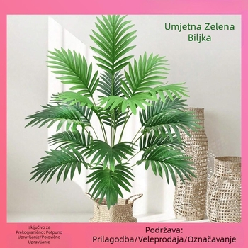Prekogranična simulacija zelenih biljaka i biljaka suncokreta - pogodna za vrhunsko uređenje dvorišta vjenčanog hotela u zatvorenom i na otvorenom
