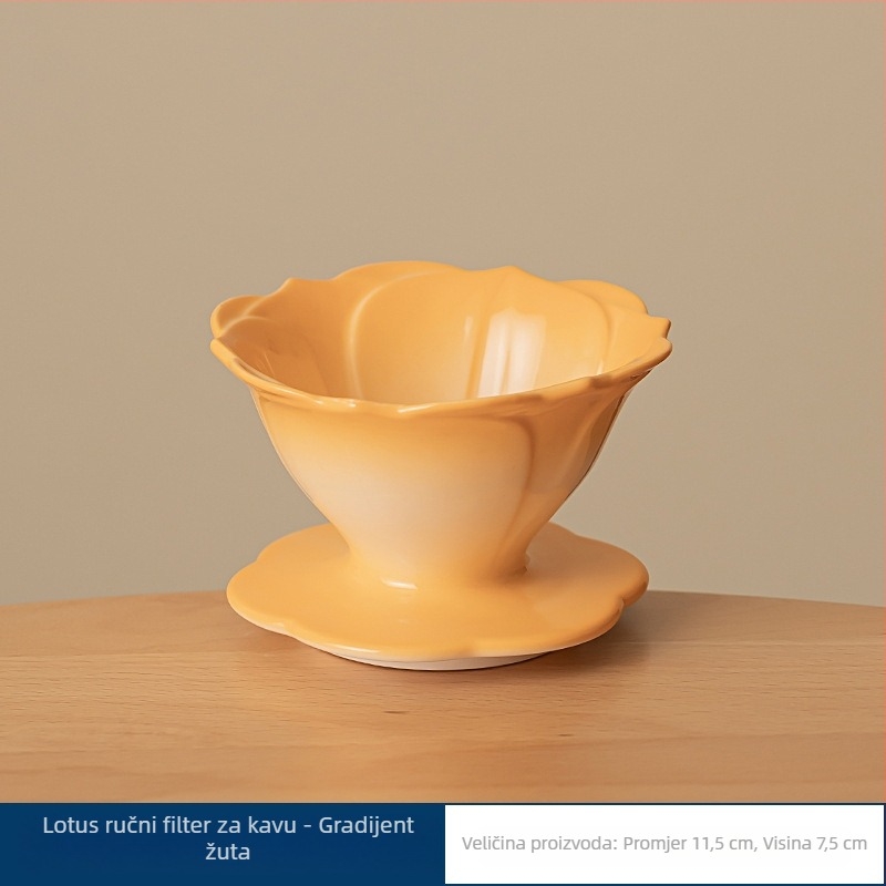 Vrijednost boje latica filter šalica za kavu ručni lonac za kavu filter za kavu zaslon filter šalica za kapanje keramička filter šalica za kavu